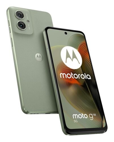 Motorola Moto G55 Dual-SIM 256GB ROM + 8GB RAM (GSM Only | No CDMA) Factory Unlocked 5G Smartphone (Smoky Green) –