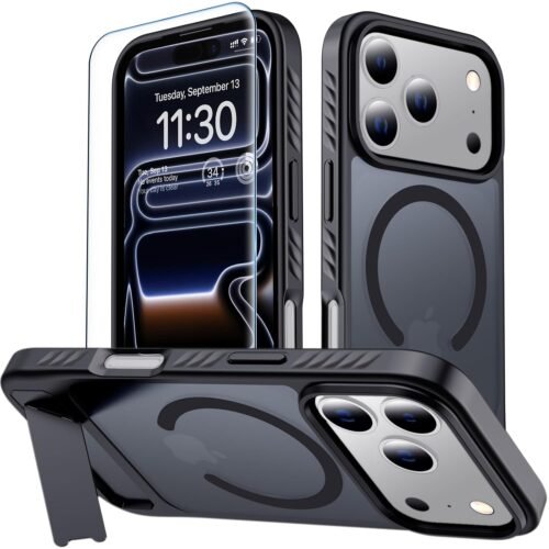 MOZOTER for iPhone 17 Pro Max Case with Kickstand,