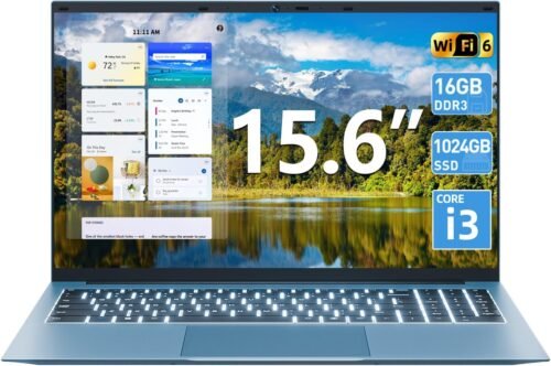 Naclud 15.6 Inch Laptop Computer, Windows 11 Laptops with 16GB