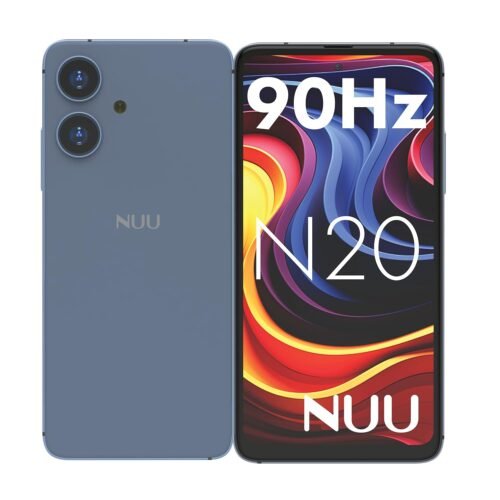 NUU N20 Basic Cell Phone for T-Mobile, Mint, Metro, Qlink, Tello, 12(6+6) GB+128GB,Perfect for Teenagers, Dual SIM 4G, Octa-Core 6.6″ 90Hz HD+, Unlocked Phones Android Phone 14, US Warranty (Blue) Visit the NUU Store