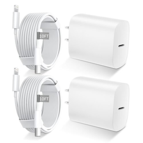 Phone 14 13 12 11 Fast Charger,10FT Long Fast Charging Lightning Cable with 20W USB C iPhone