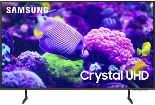 Samsung 43 Inch Class Crystal UHD 4K DU7200 Series HDR Smart TV w/Object Tracking Sound Lite, PurColor, Motion Xcelerator, Mega Contrast, Q-Symphony (UN43DU7200, 2024 Model)