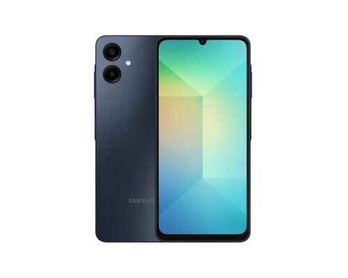 SAMSUNG Galaxy A06 4G LTE (64GB + 4GB) Latin Version SM-A065M/DS Factory Unlocked 6.7″ Dual Sim 50MP Dual Cam (Case Bundle) – (Black)