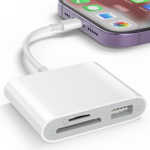 SD Card Reader for iPhone, Memory Card Reader with USB