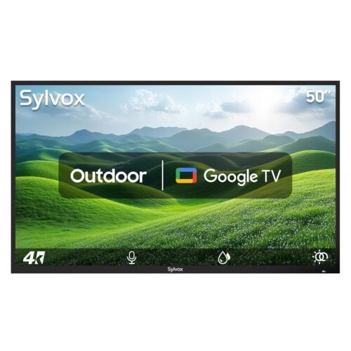 SYLVOX 50 Inch Outdoor Smart Television Weatherproof Google