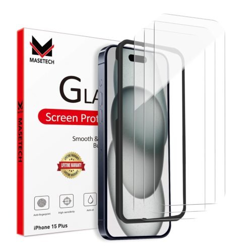 Tempered Glass Screen Protector for iPhone 15 Plus