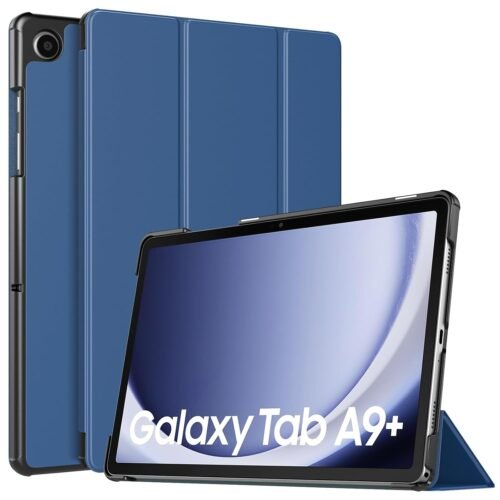 TiMOVO Case for Samsung Galaxy Tab A9+/A9 Plus 11″ 2023, Navy Blue | Slim Lightweight Stand | Auto Wake/Sleep | Hard Back Shell Cover | Compatible with SM-X210/X216/X218 Models Visit the TiMOVO Store