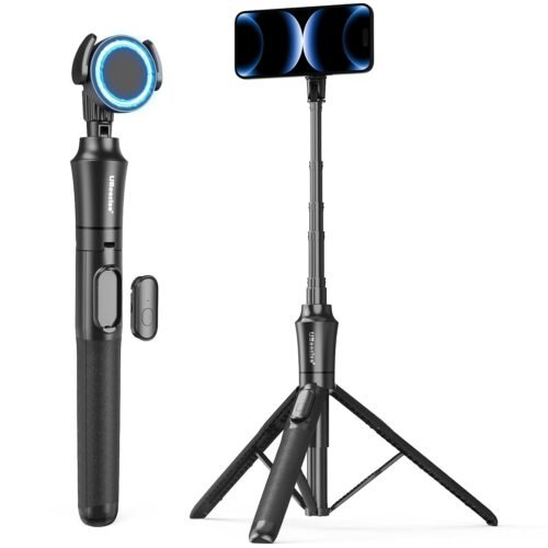 UBeesize 72” Magnetic Tripod for iPhone with Remote, Extendable Cell Phone Tripod Stand,