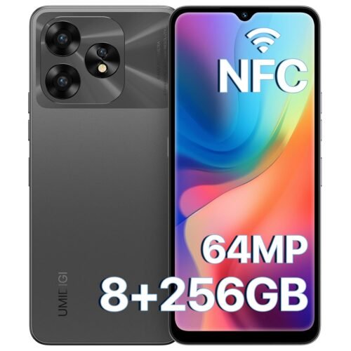 UMIDIGI A15 Cell Phones 16(8+8)G+256G, Android 13 Mobile Phone, 64MP Main Camera Octa Core Smartphone Unlocked 6.7” HD+ Full-View Waterdrop Screen, 5000mAh Battery 20W Fast Charging, 4G Dual SIM, NFC Visit the UMIDIGI Store