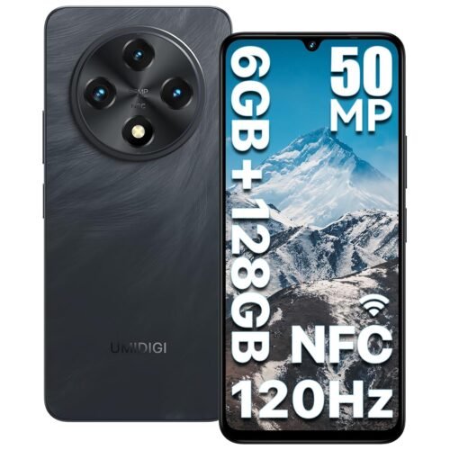UMIDIGI G100 Unlocked Cell Phone Android 14, 6.9″ HD+ 120Hz,Octa-core 12GB +128GB Expand 1TB,GPS