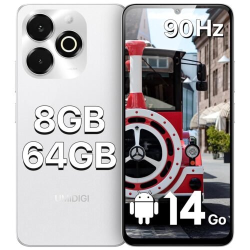 NUU N30 Cell Phone Unlocked for T-Mobile, Mint, Metro, Qlink, Tello 6GB/128GB, Teen Phone, Dual SIM 4G, Octa-Core 6.7″ 90Hz HD+, Any Parental APP, Unlocked Android Phones, Purple, 1 Year US Warranty
