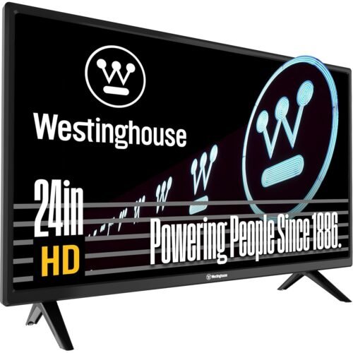 Westinghouse 24 Inch TV, HD LED Small Flat Screen Non-Smart Television, Works with Fire Stick, Roku, Apple TV, TiVo, Xumo, and