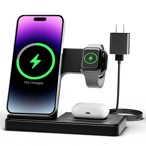 Wireless Charger iPhone Charging Station: 3 in 1