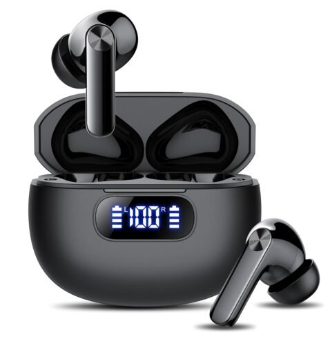 Wireless Earbuds, Bluetooth 5.3 Headphones LED Power Display, 2025 New Wireless