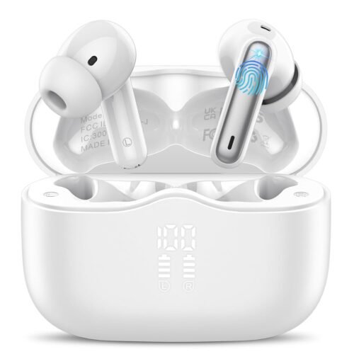 Wireless Earbuds, Bluetooth 5.4 Headphones in Ear with 4