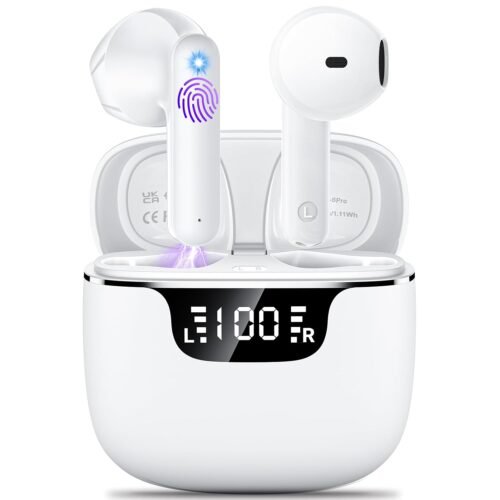 Wireless Earbuds, Bluetooth 5.4 Headphones with 42H Ultralight Ear Buds,Bluetooth