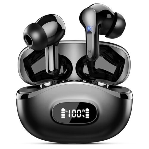 Wireless Earbuds, Bluetooth Headphones 5.4 HiFi Stereo, Ear Buds with 4 ENC Noise Cancelling Mics, 48H